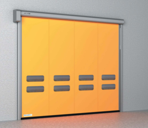 Cửa cuốn tốc độ cao Doorhan màu vàng