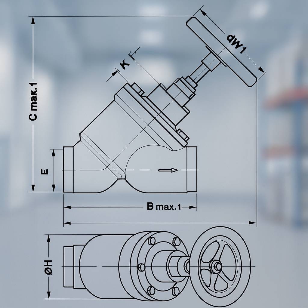 Van chặn tay DANFOSS SVA-S 200 – 148B6330